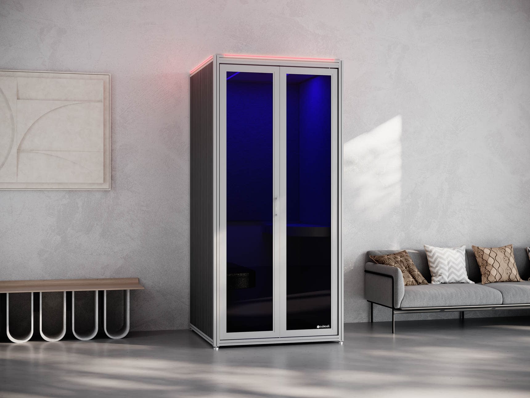 UV Phone Booth for After-use Disinfection